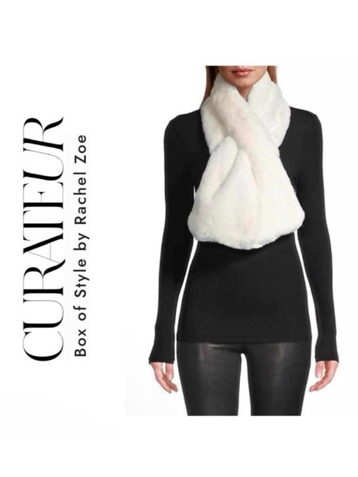Nwt Curateur Box Of Style X Rachel Zoe Apparis Bambi Faux Fur Scarf